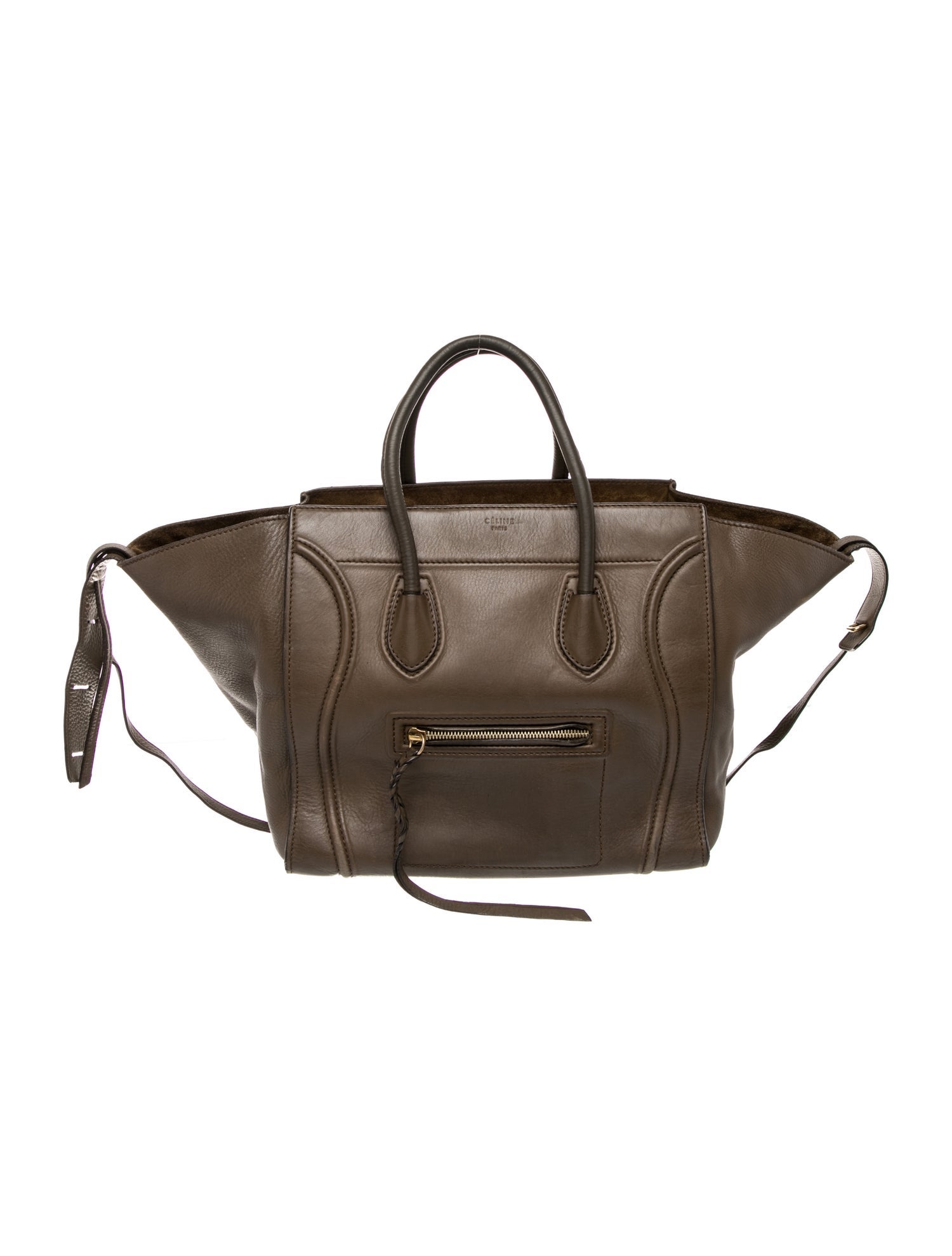 Celine Leather Luggage Phantom Medium