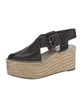 Celine Calf Leather Colorblock Pattern Mules