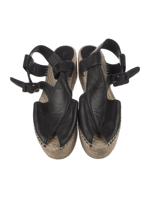 Celine Calf Leather Colorblock Pattern Mules