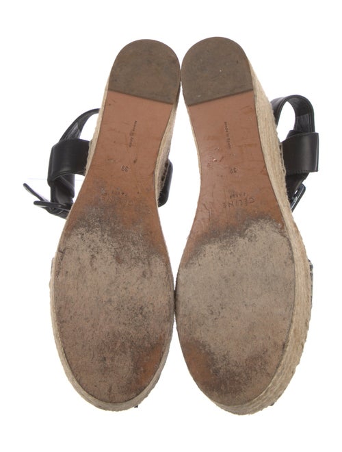 Celine Calf Leather Colorblock Pattern Mules