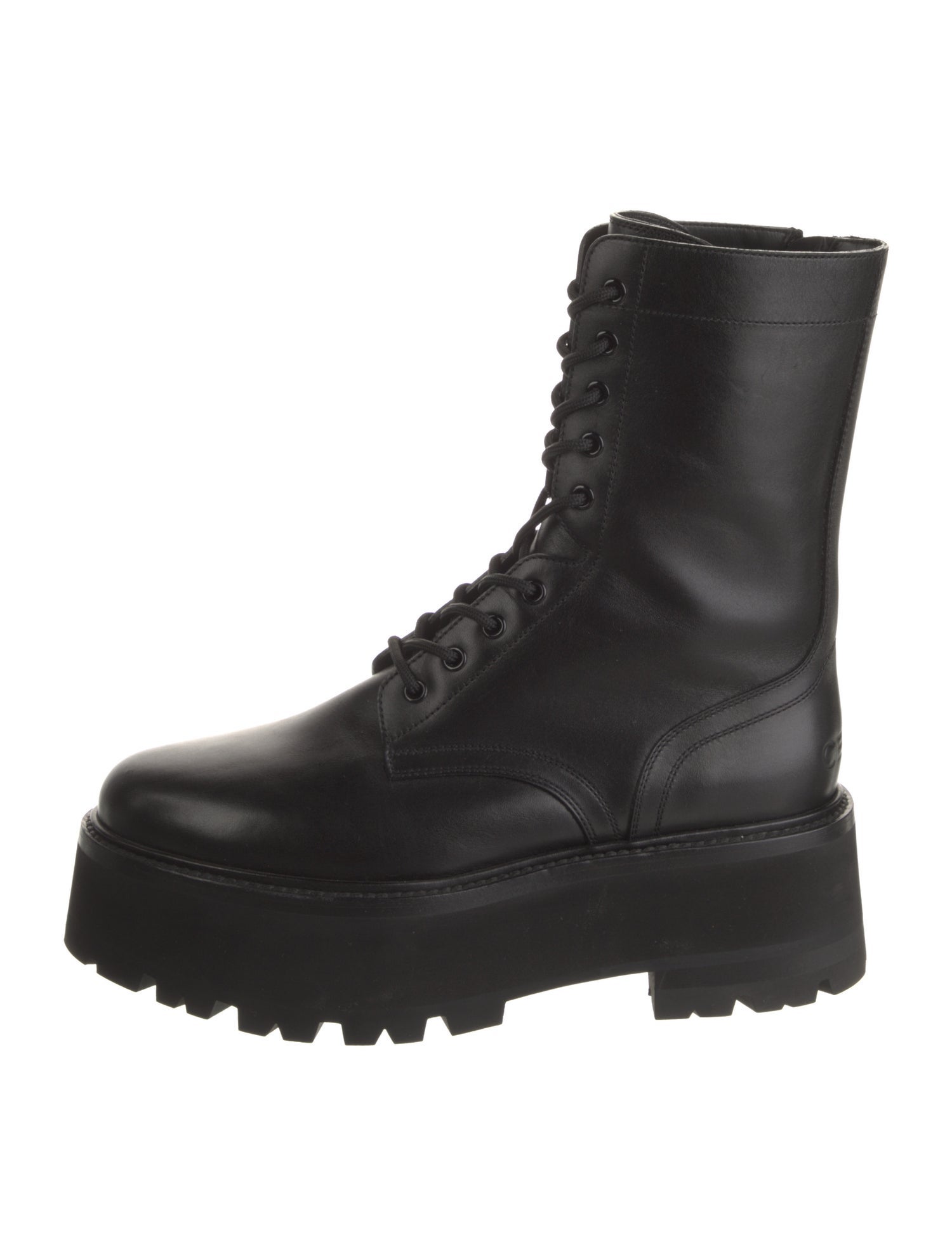 Celine Leather Combat Boots