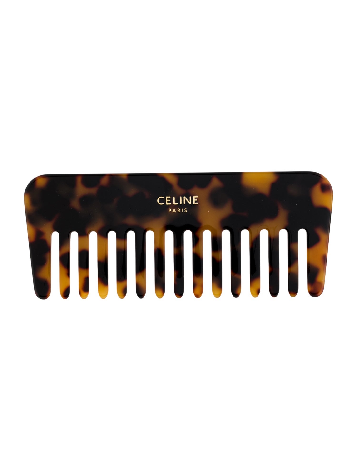 Celine brown pattern print comb