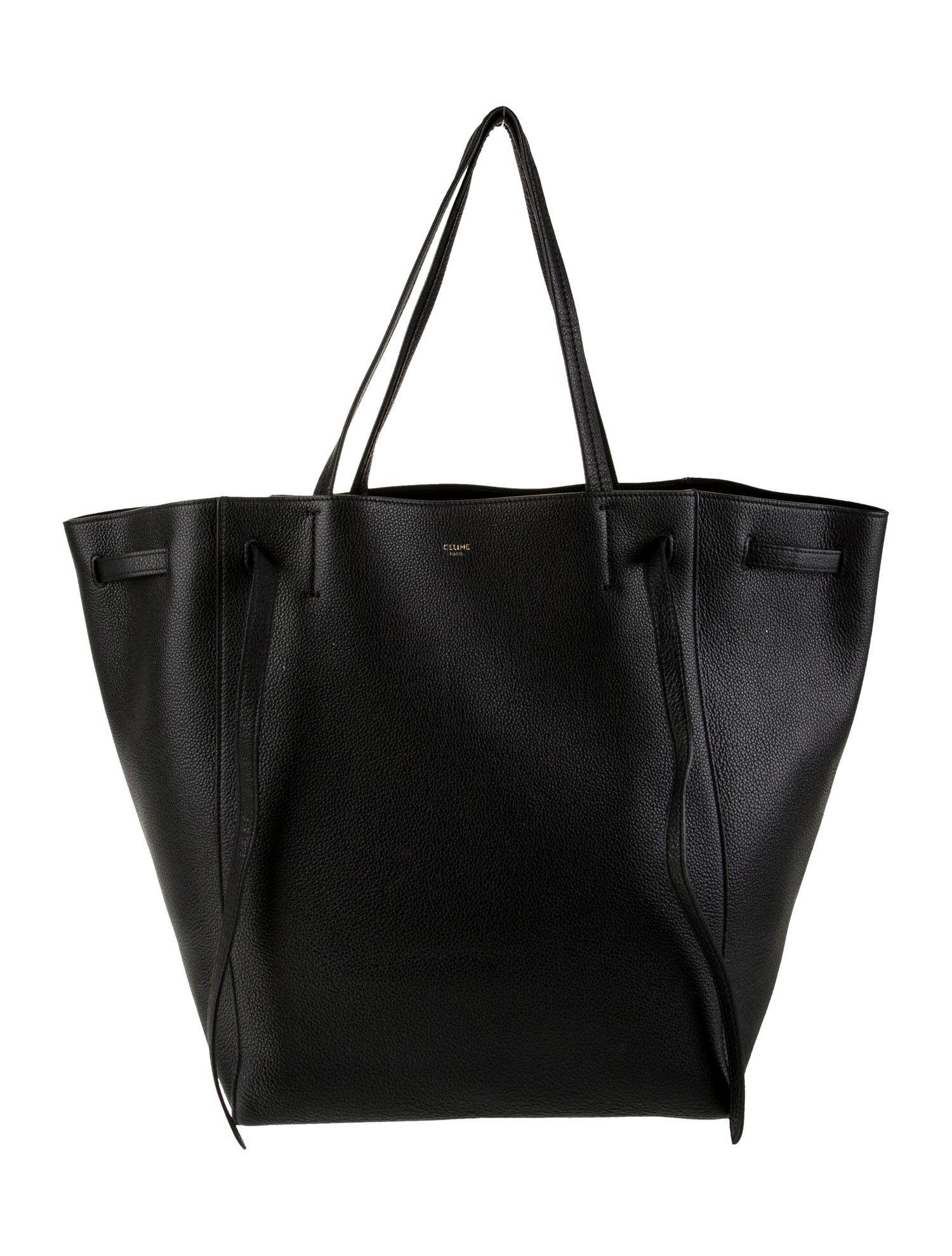 Celine Leather Cabas Phantom w/Belt Medium