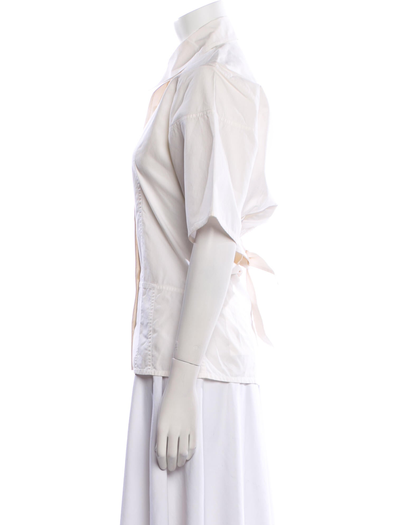 Celine Short Sleeve Button-Up Top