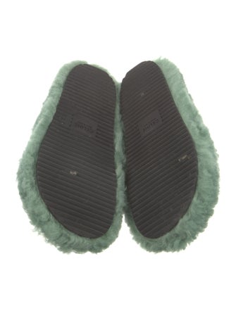 Celine Shearling Slides