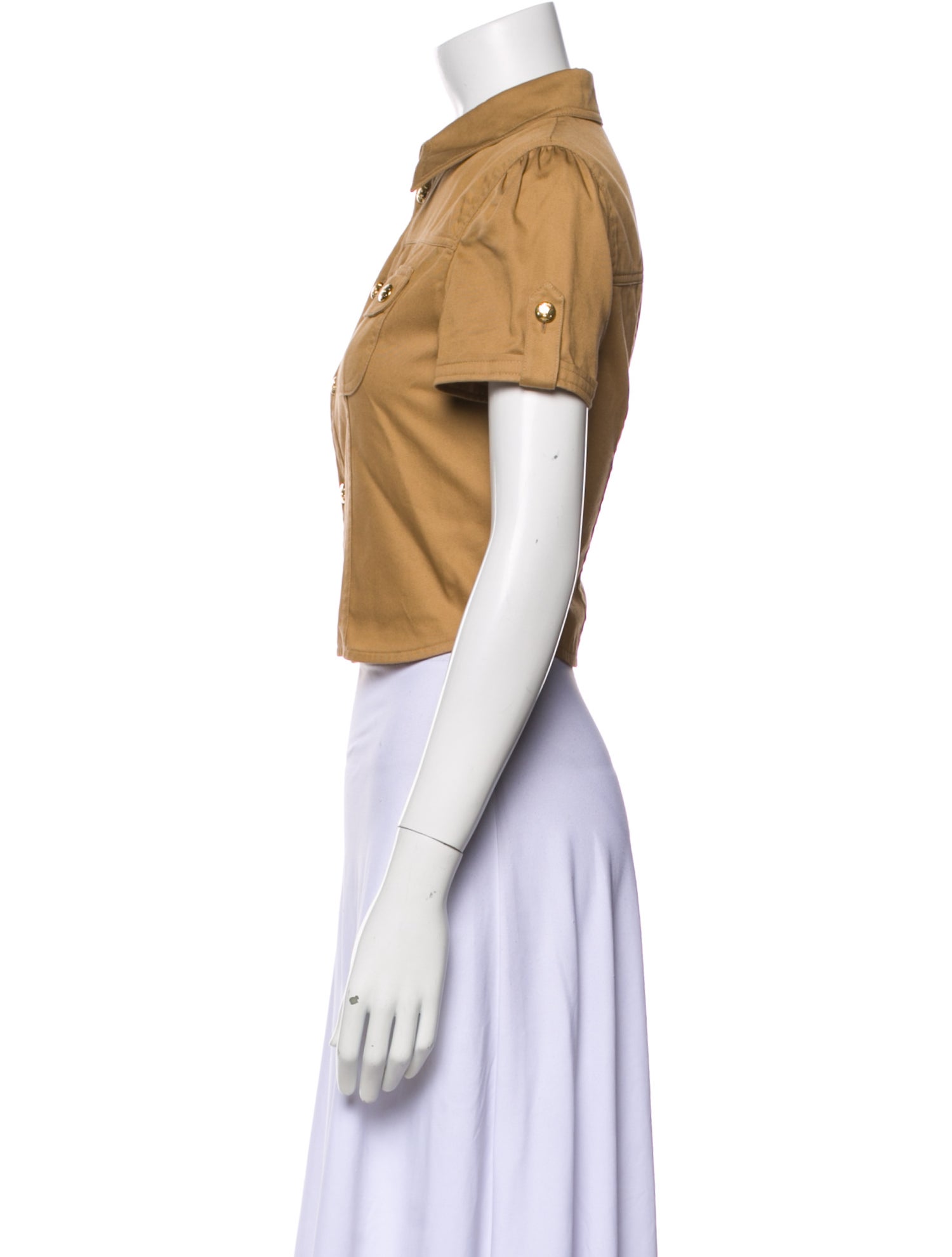 Celine Short Sleeve Crop Top