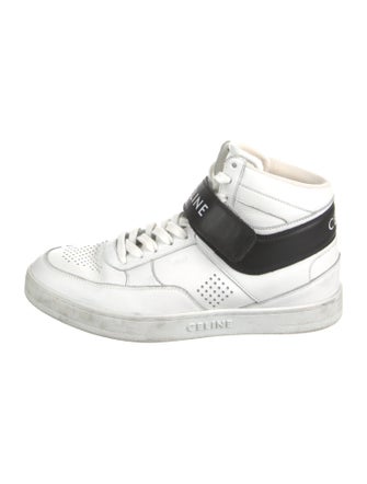 Celine Leather Colorblock Pattern Sneakers
