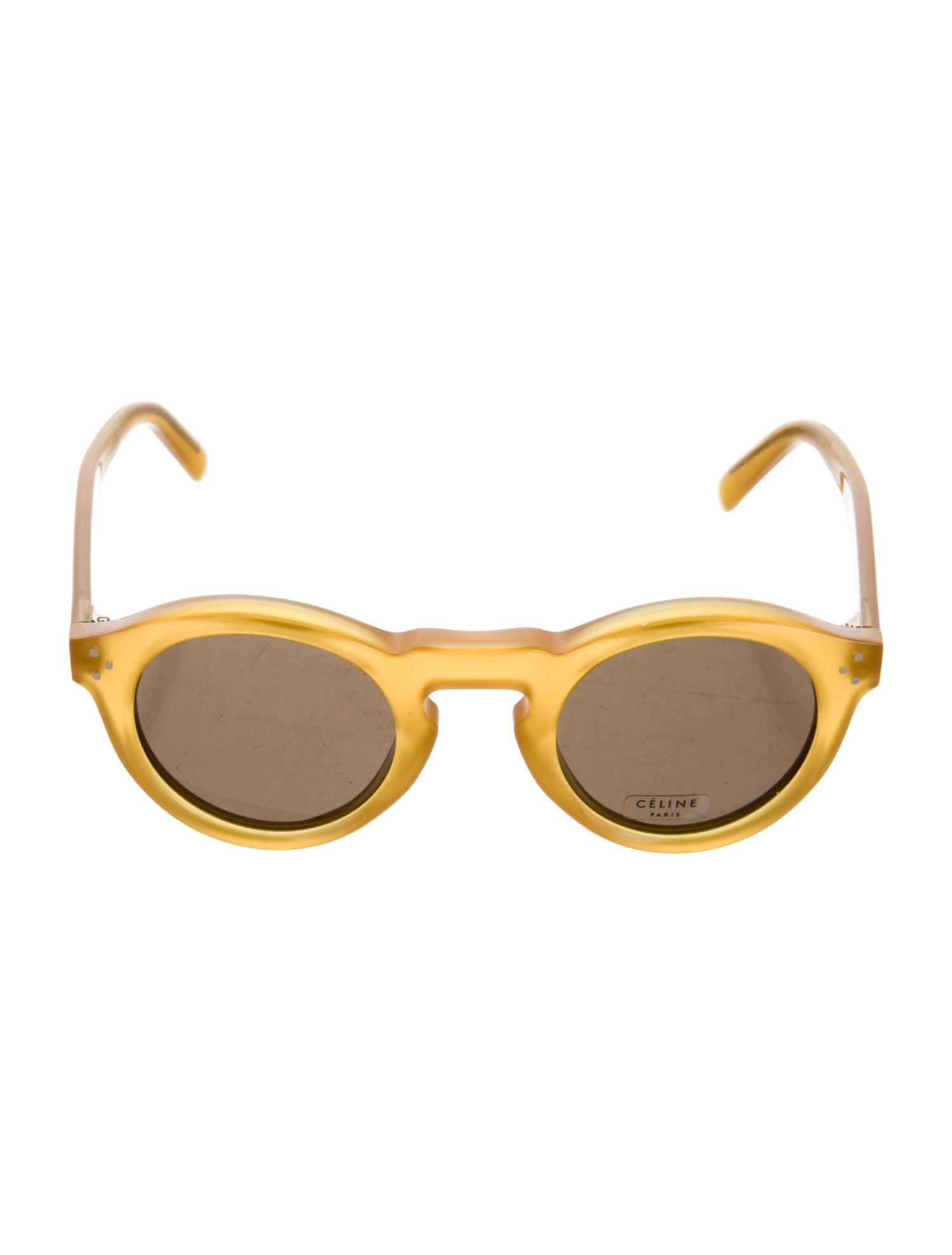 Celine Round Mirrored Sunglasses