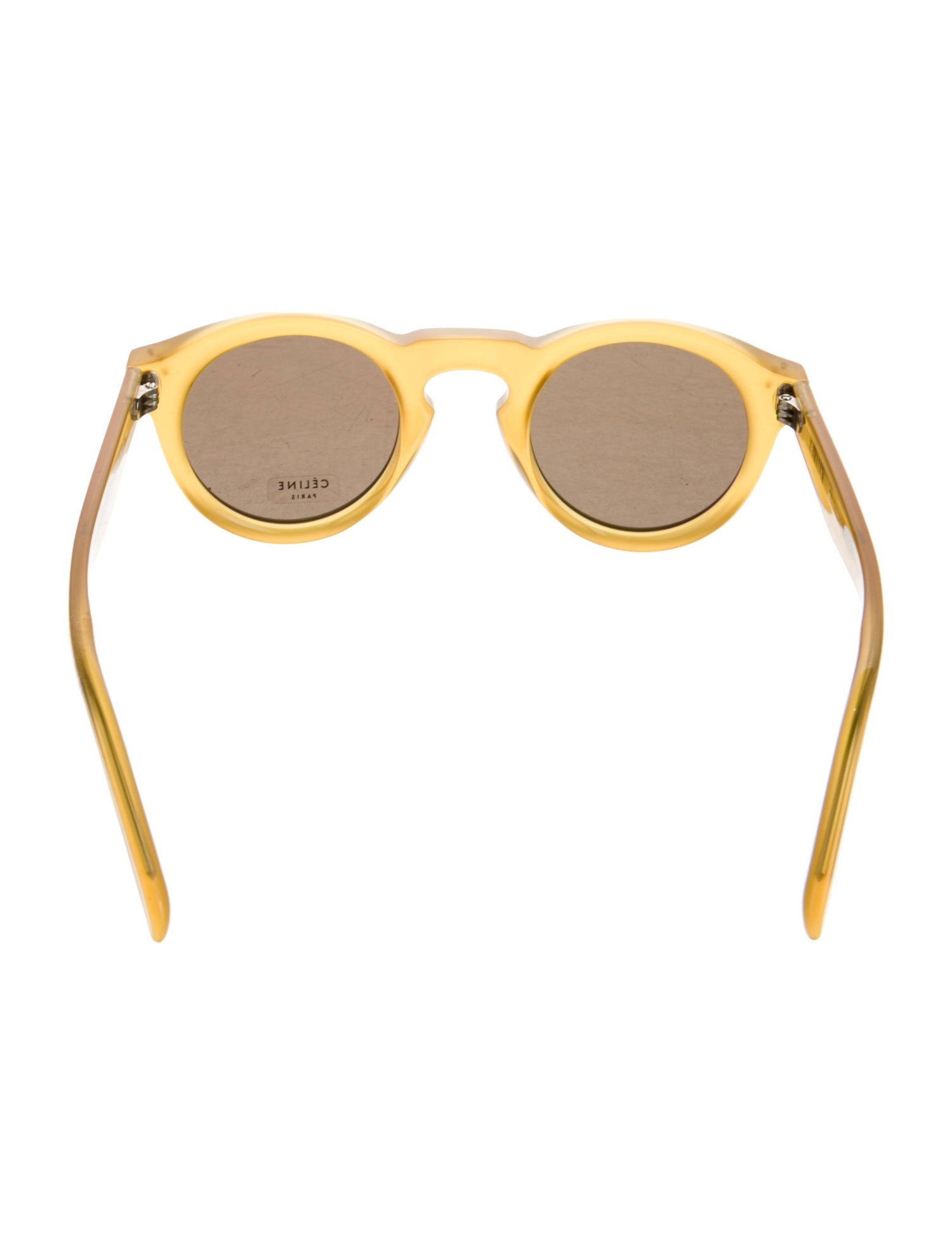 Celine Round Mirrored Sunglasses
