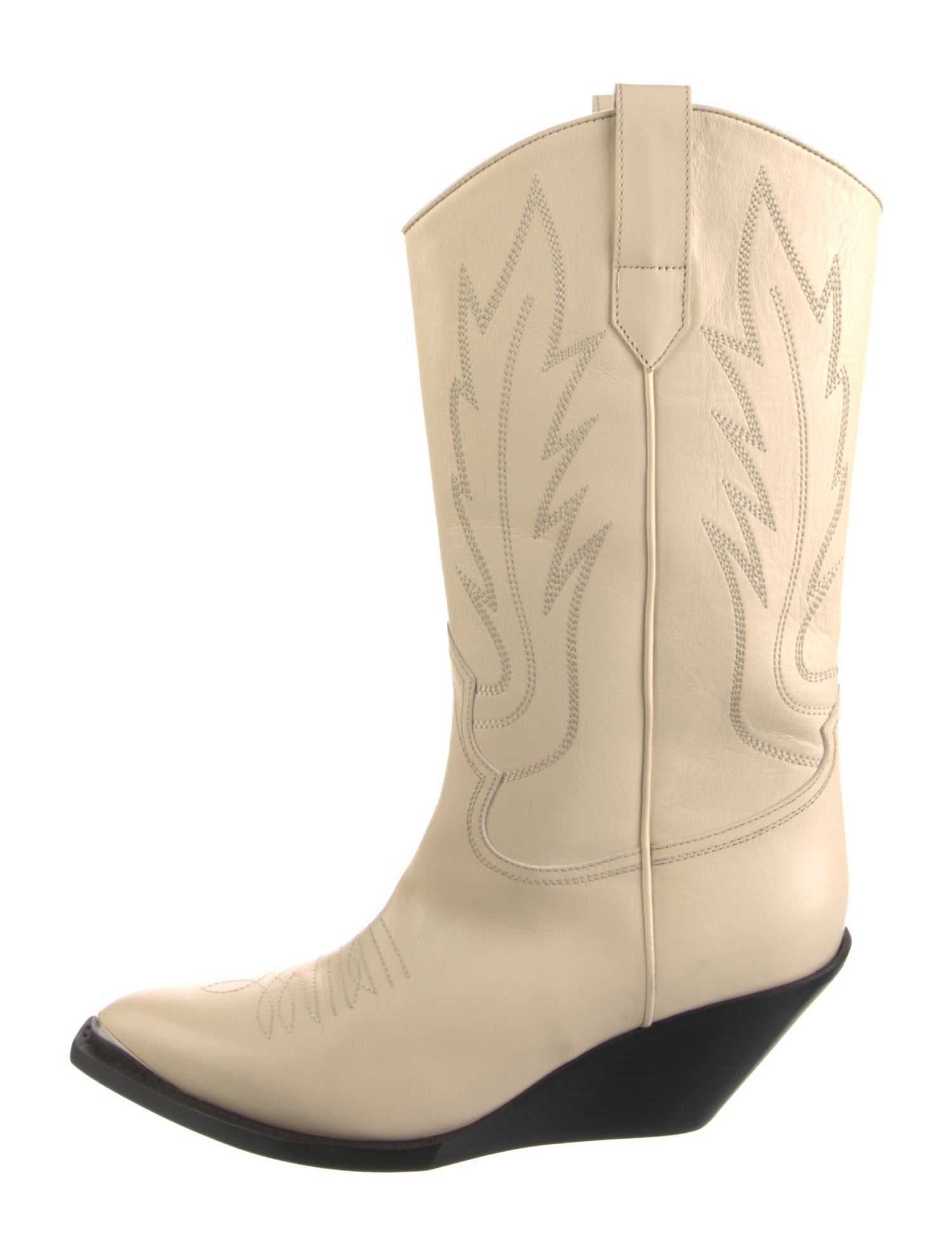 Celine Leather Western Boots