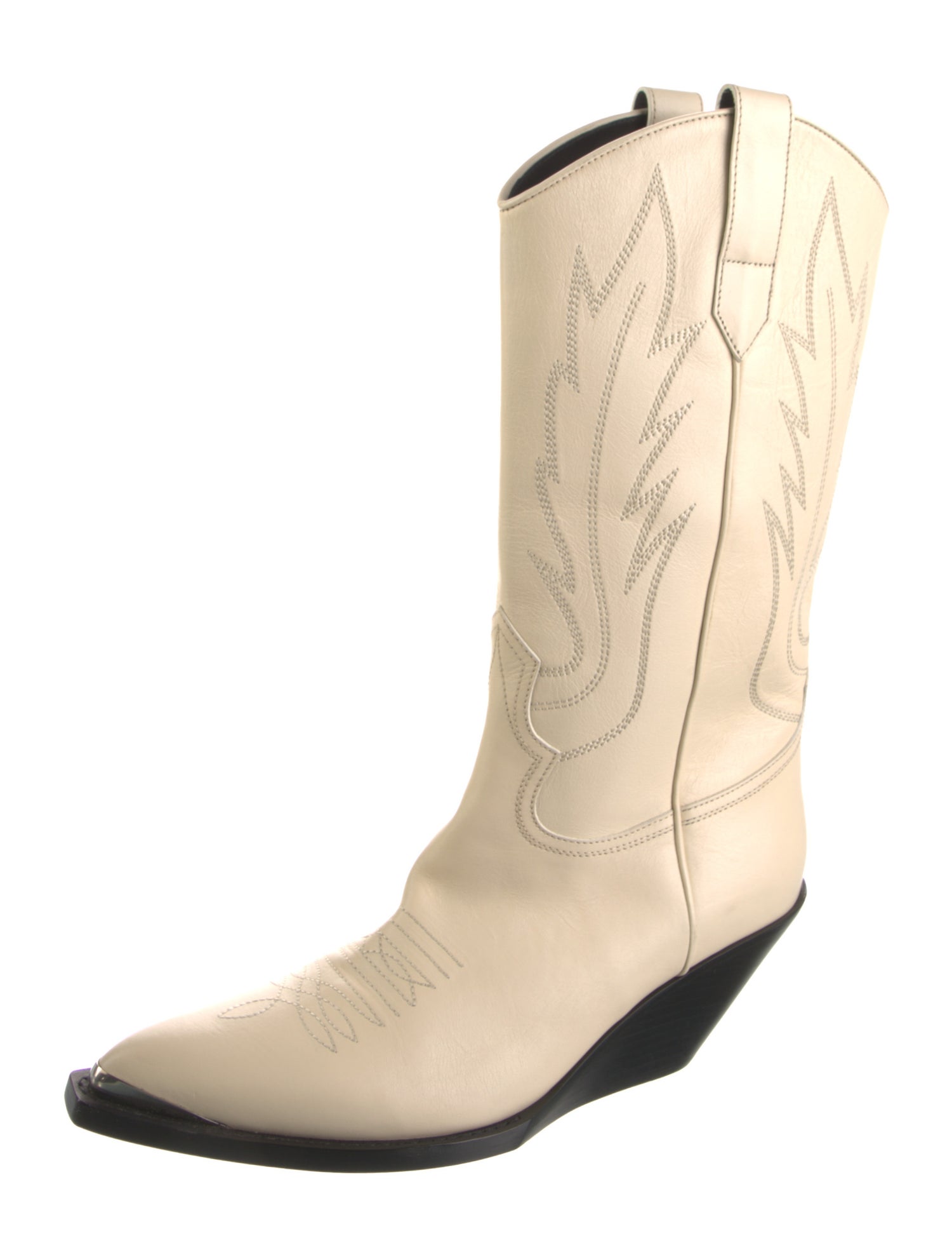 Celine Leather Western Boots