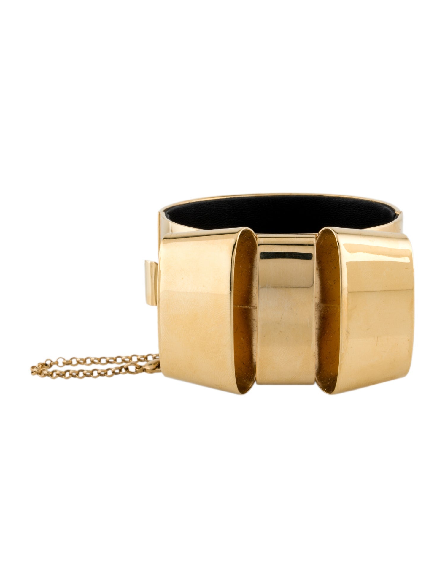 Celine Bow Hinged Cuff Bracelet