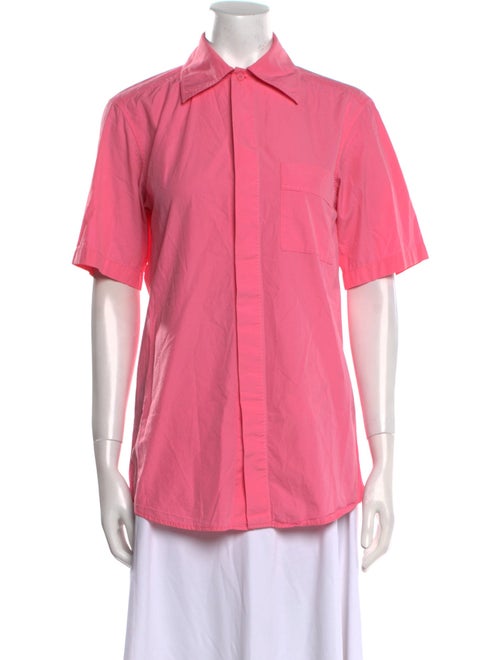 Celine Short Sleeve Button-Up Top