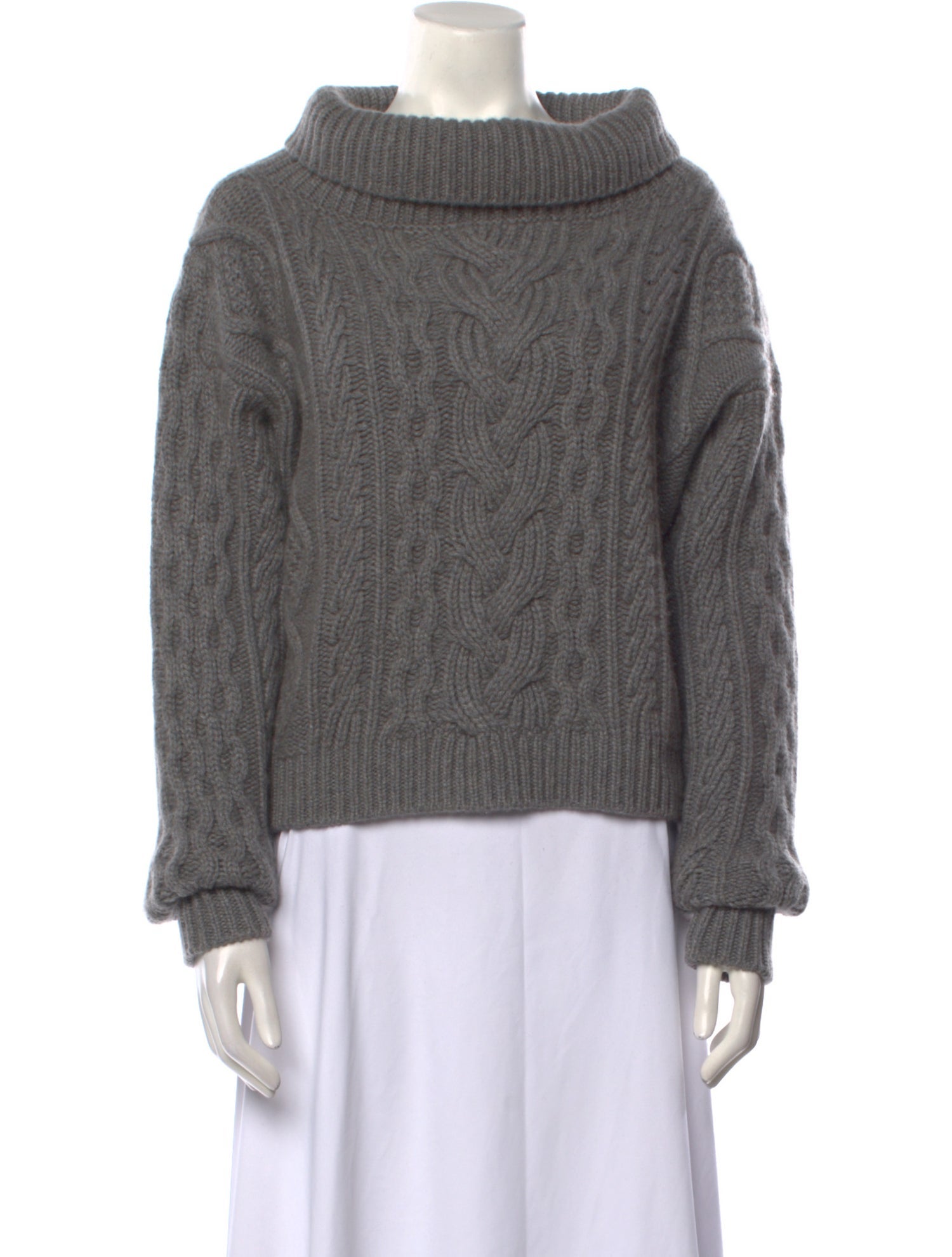 Celine Cable Knit Cashmere Sweater