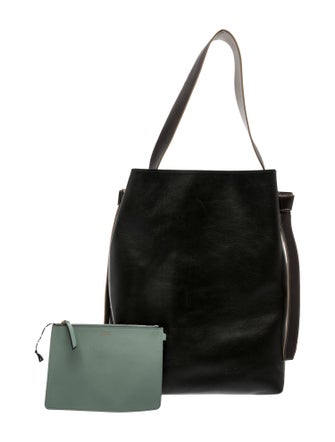 Celine Leather Twisted Cabas Small