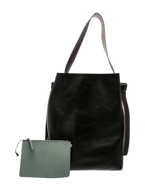 Celine Leather Twisted Cabas Small