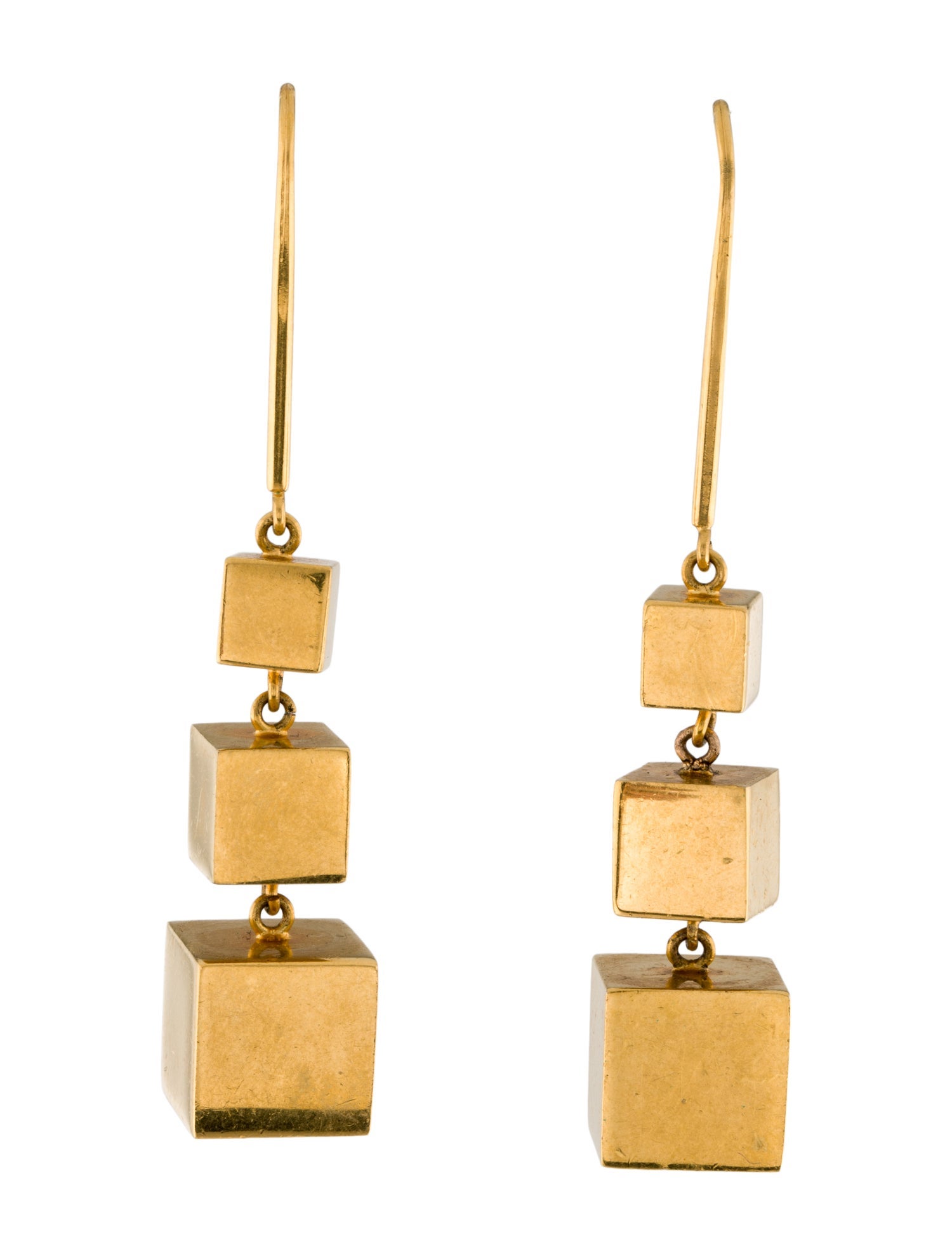 Celine Cube Drop Earrings
