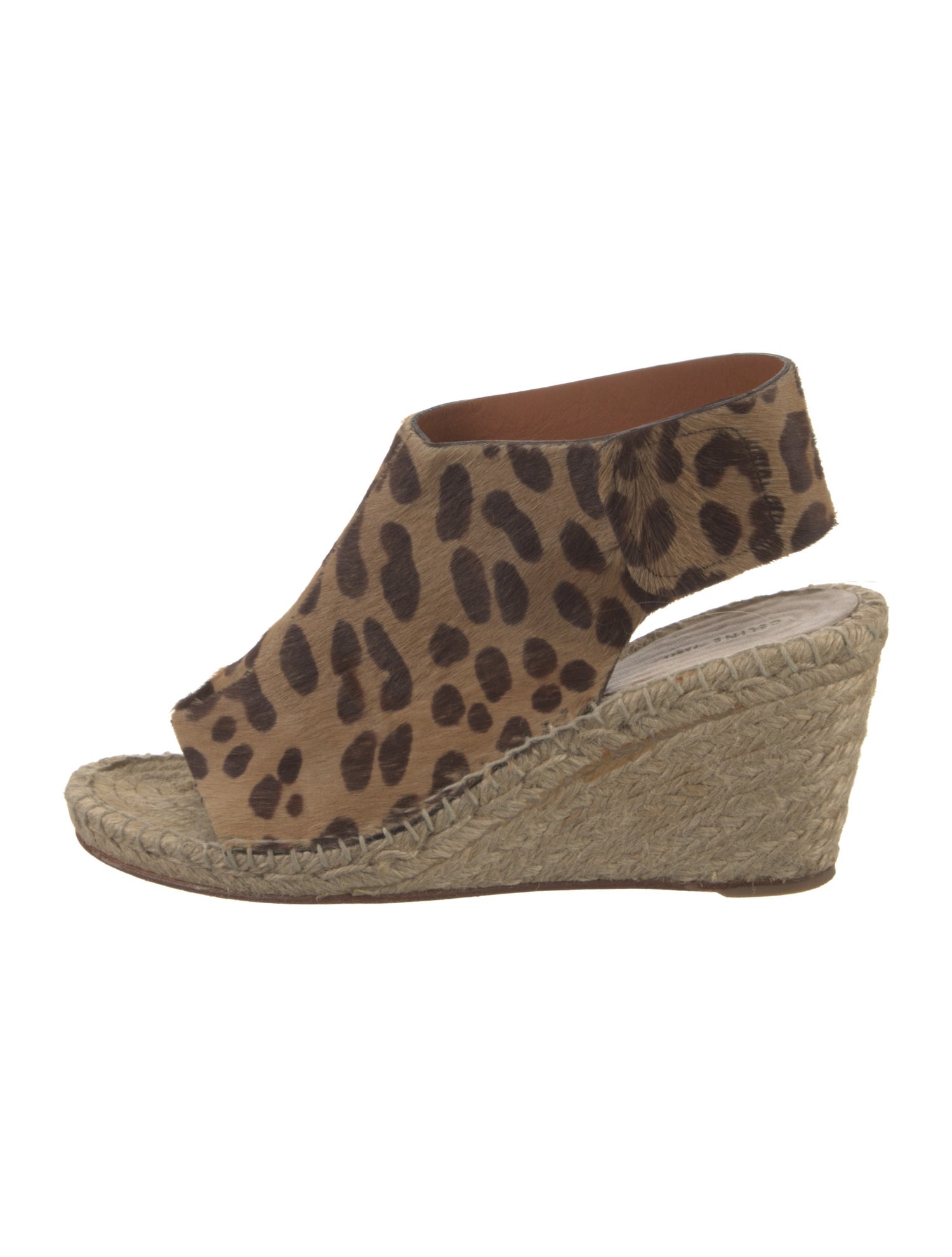 Celine Ponyhair Animal Print Slingback Pumps