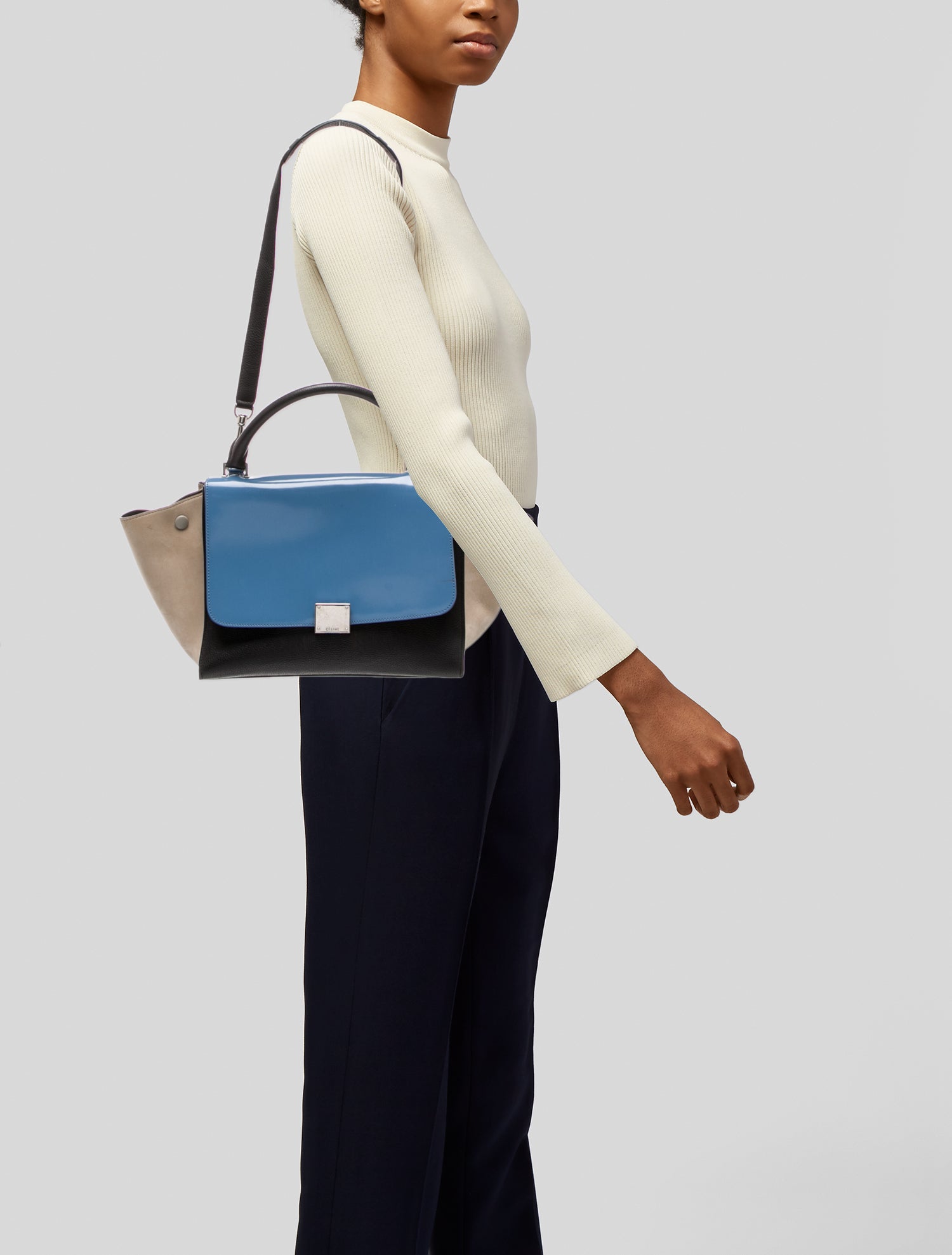 Celine Leather Trapeze Mini