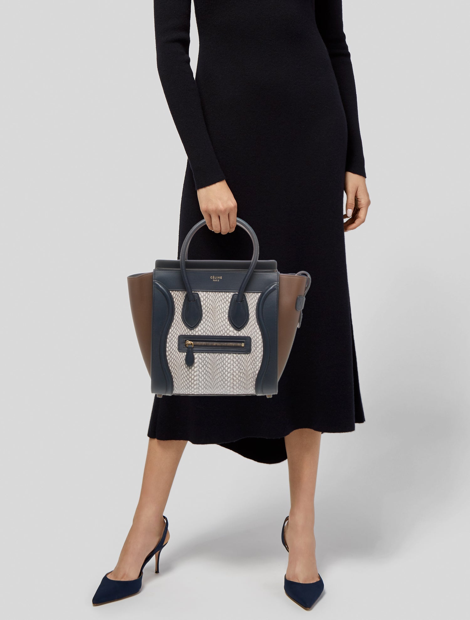 Celine Leather Luggage Mini