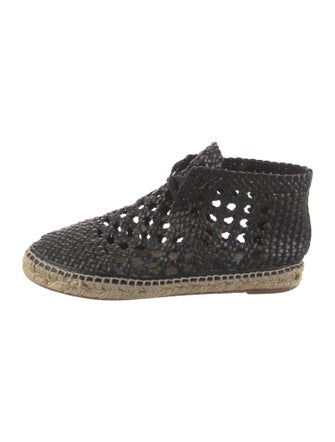 Celine Leather Lace-Up Boots