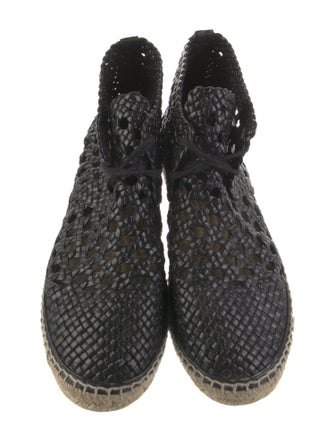 Celine Leather Lace-Up Boots