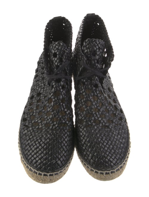 Celine Leather Lace-Up Boots