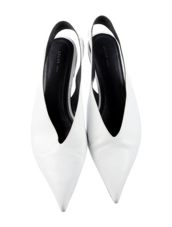 Celine Leather Slingback Flats