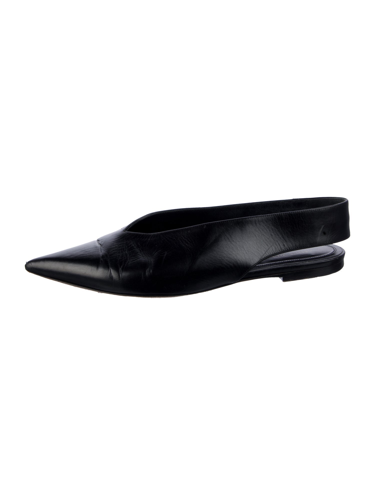 Celine Leather Slingback Flats