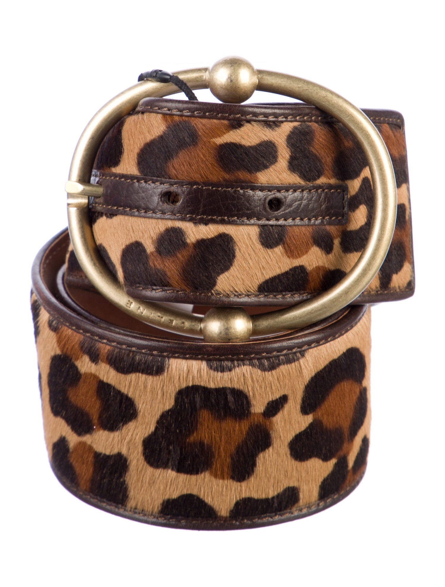 Celine Wide Ponyhair Belt