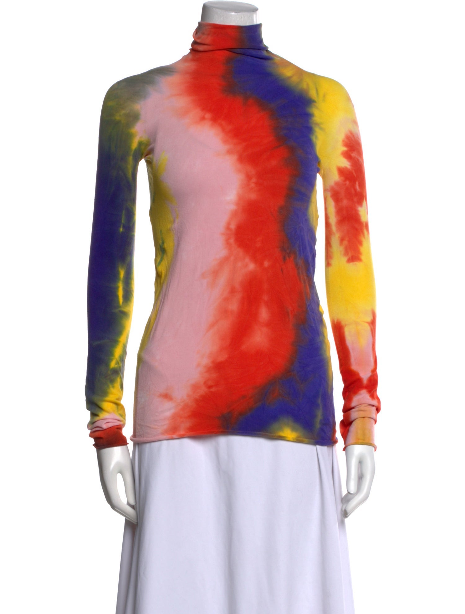 Celine Nylon Tie-Dye Print Sweater