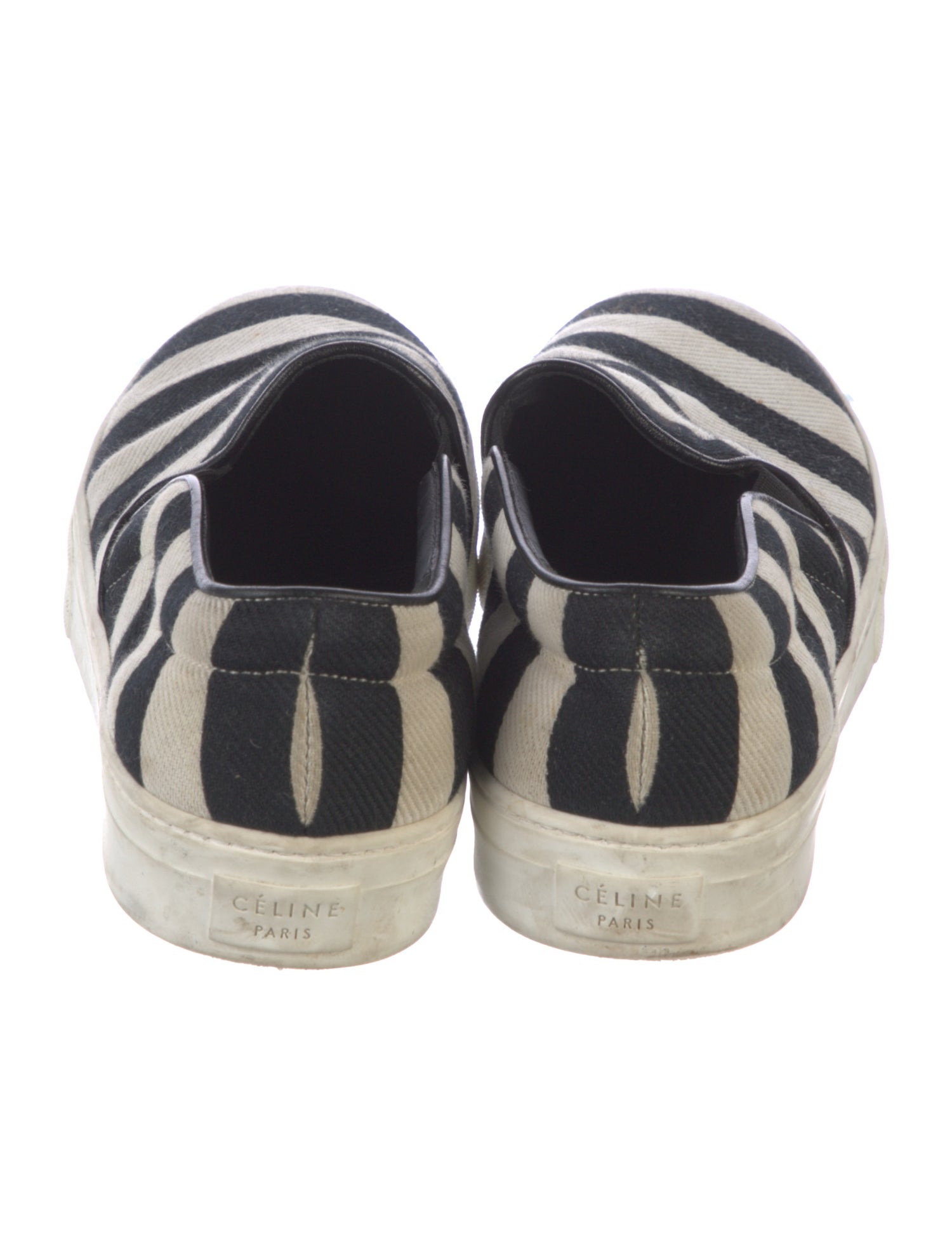 Celine Canvas Colorblock Pattern Sneakers