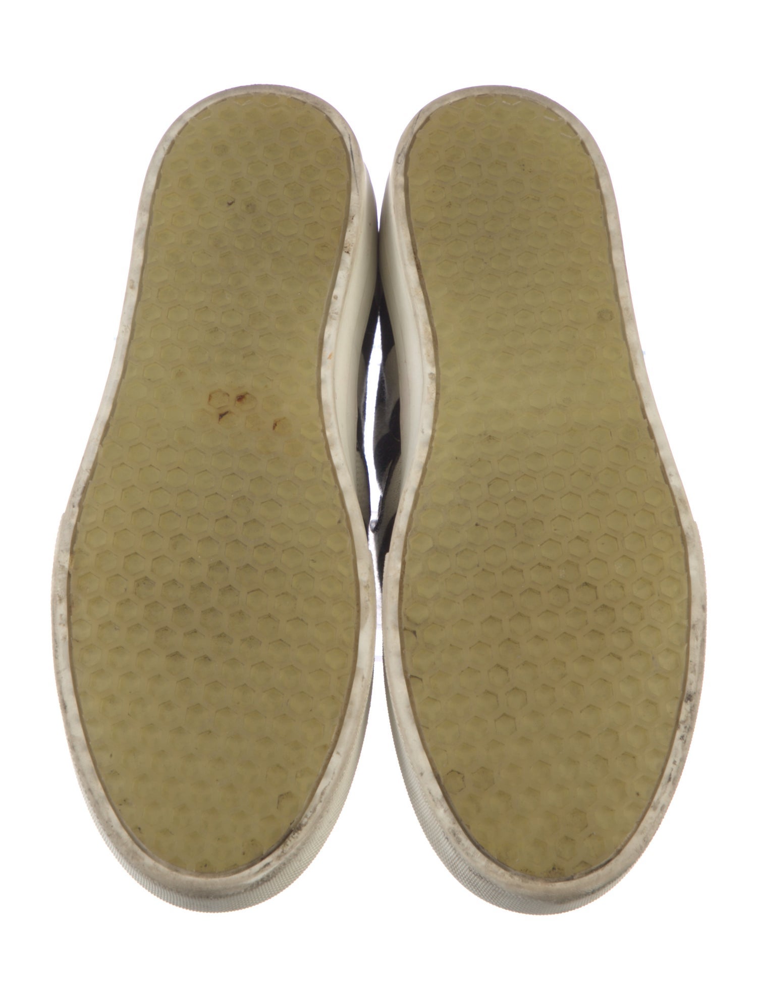 Celine Canvas Colorblock Pattern Sneakers