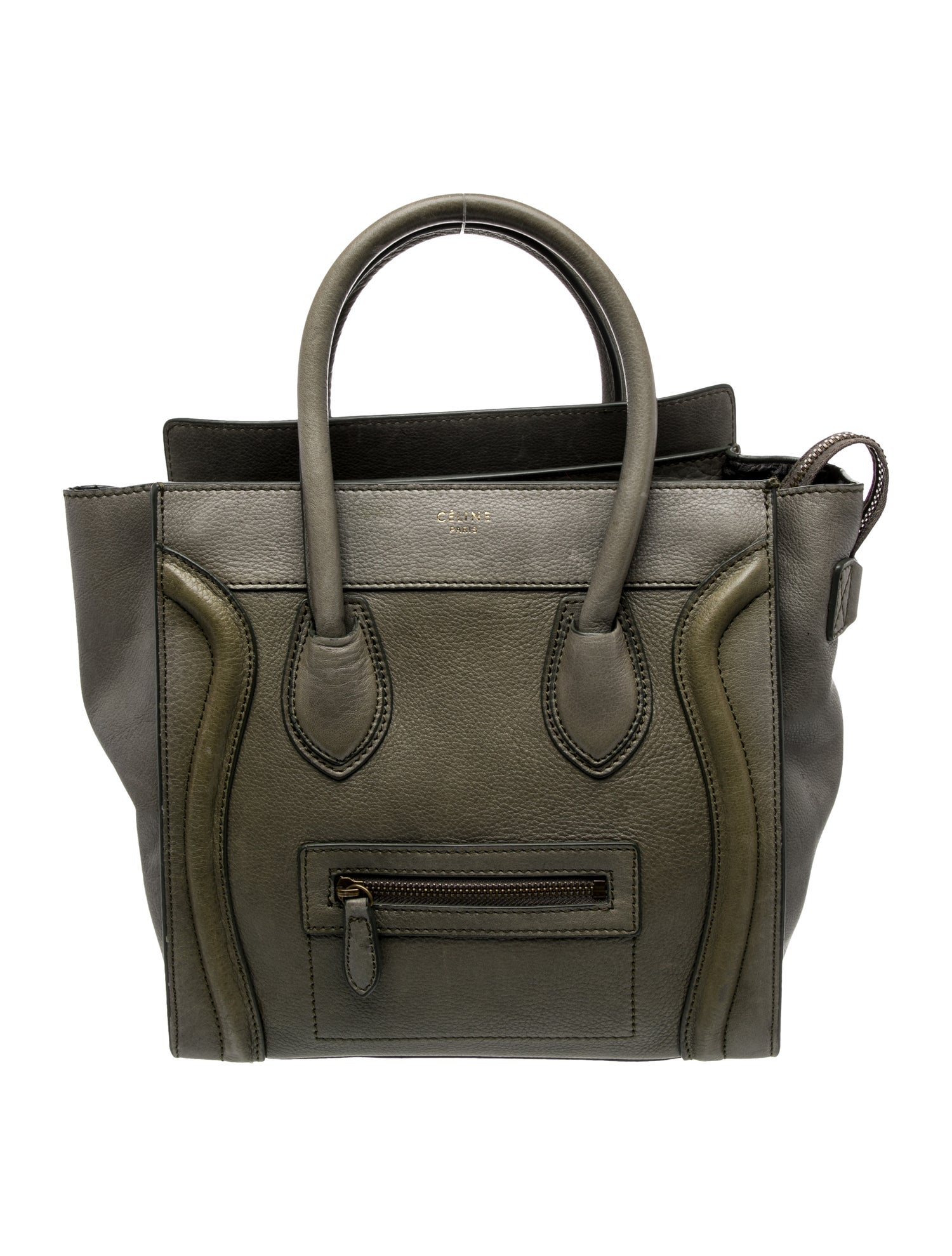 Celine Leather Luggage Micro Vintage