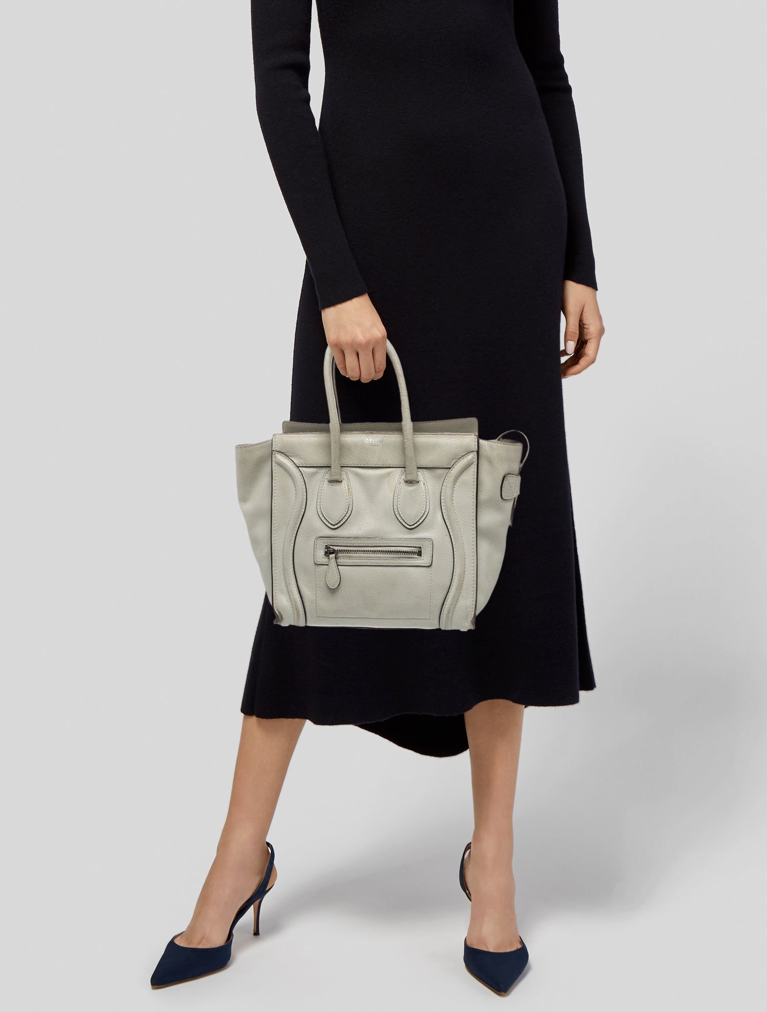 Celine Leather Luggage Micro