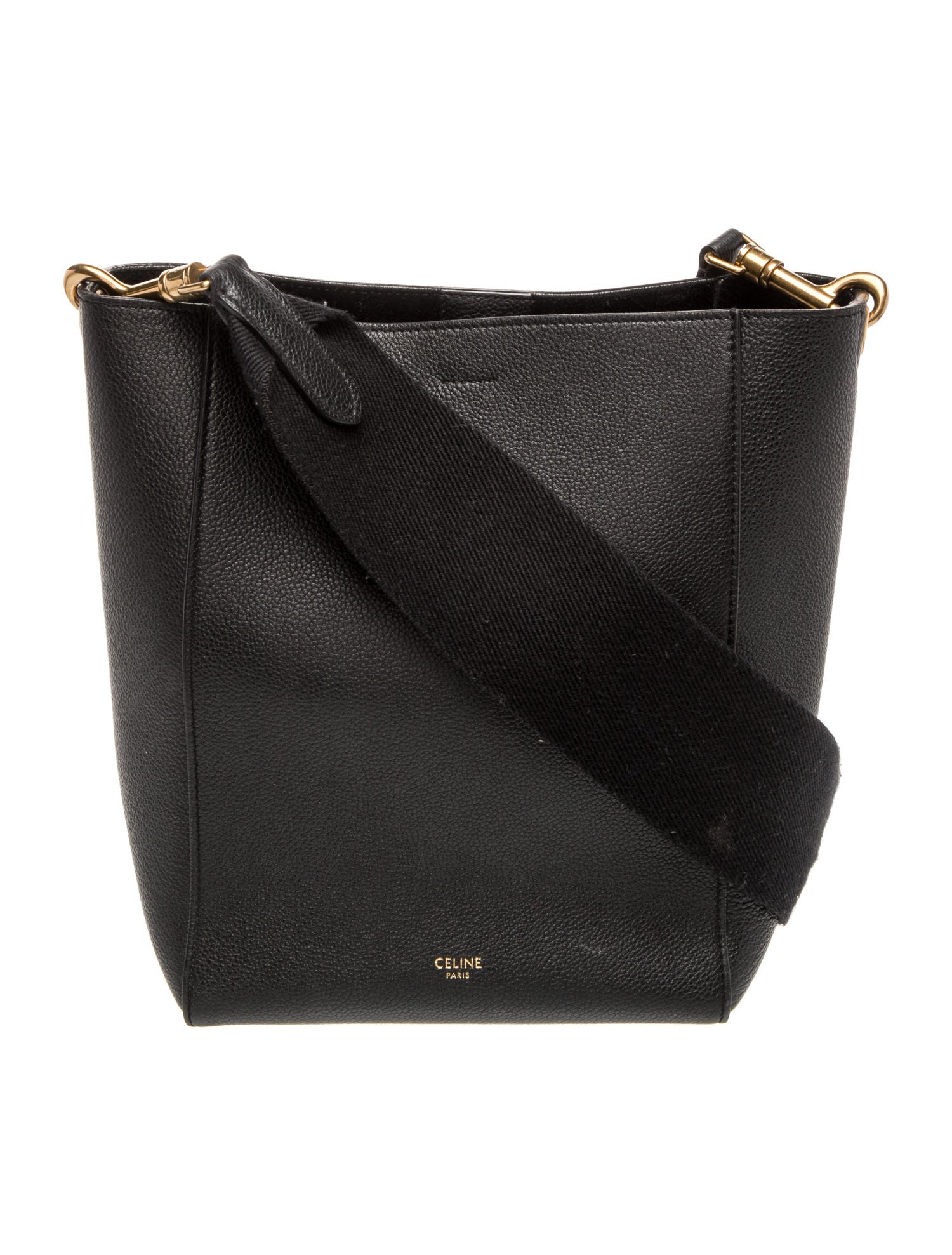 Celine Leather Seau Sangle Small