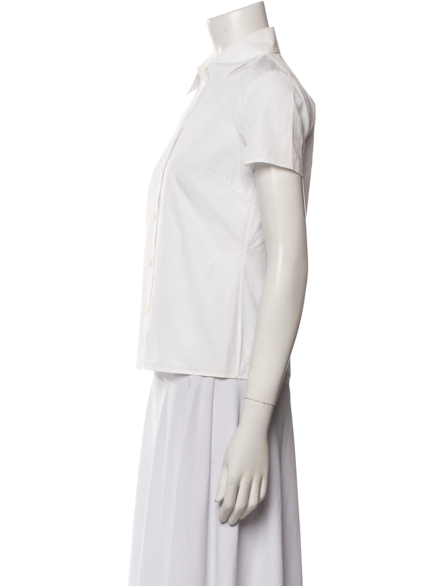 Celine Vintage Late 1990's - Early 2000's Button-Up Top