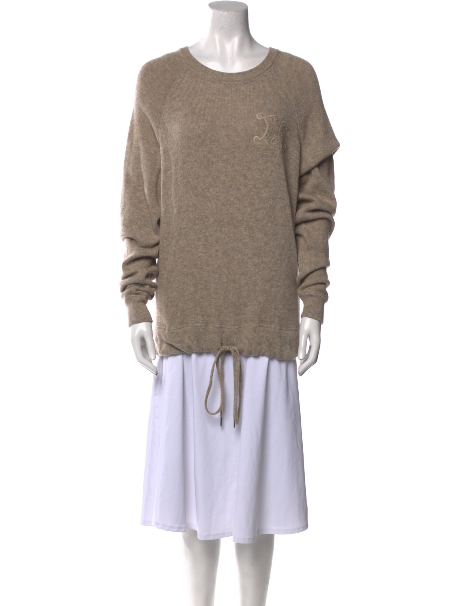 Celine Wool Scoop Neck Sweater