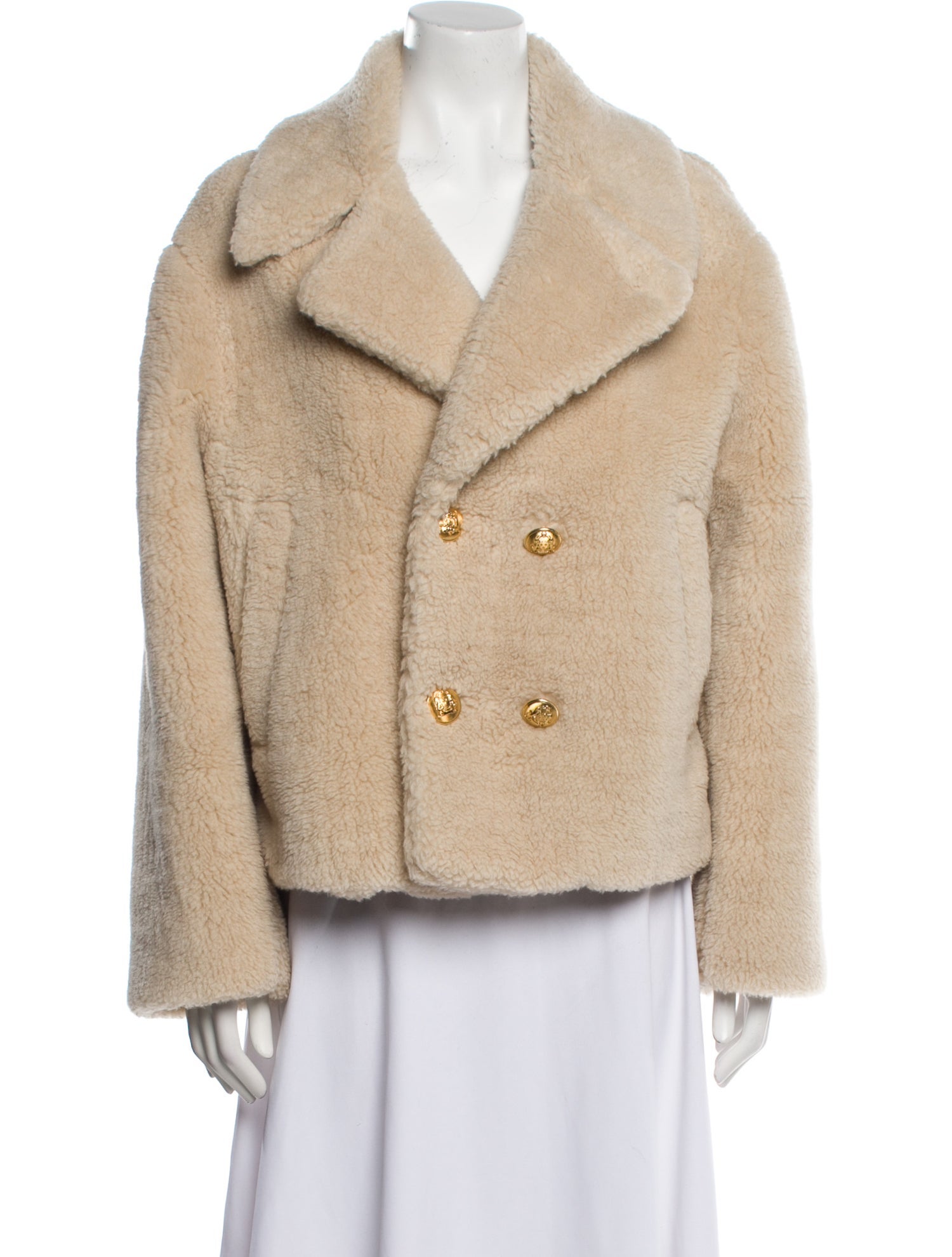 Celine Fleece Faux Fur Jacket