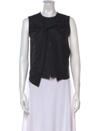 Celine 2013 Twist Knot Splice Crop Top