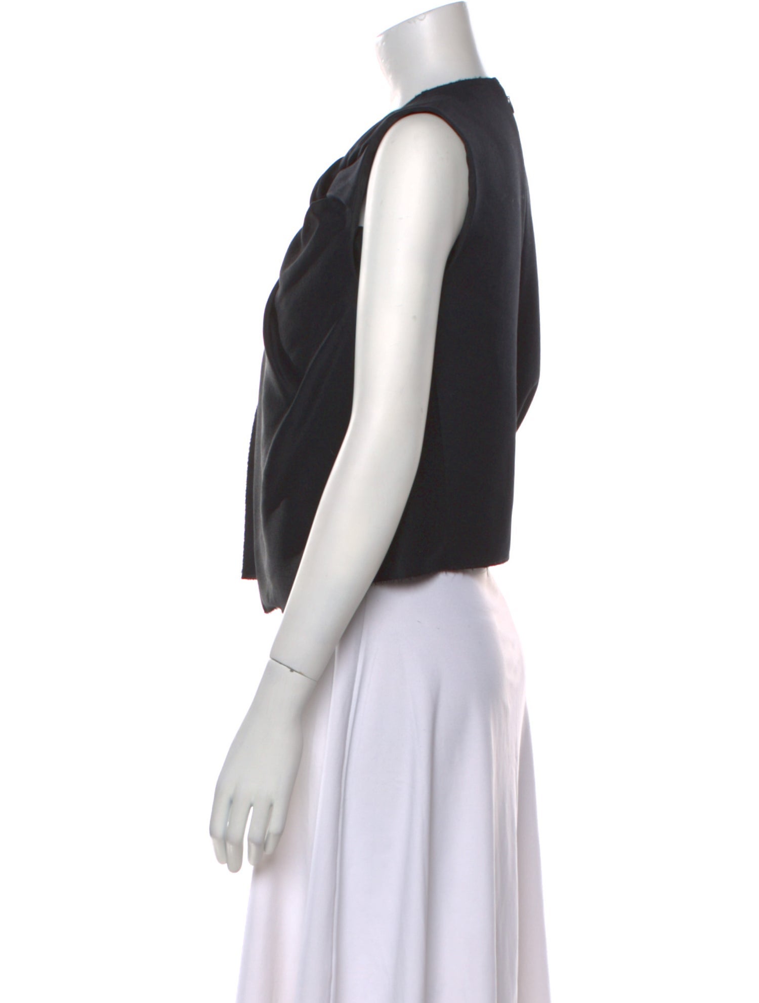 Celine 2013 Twist Knot Splice Crop Top