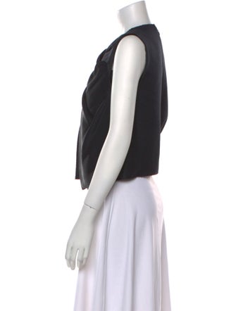 Celine 2013 Twist Knot Splice Crop Top