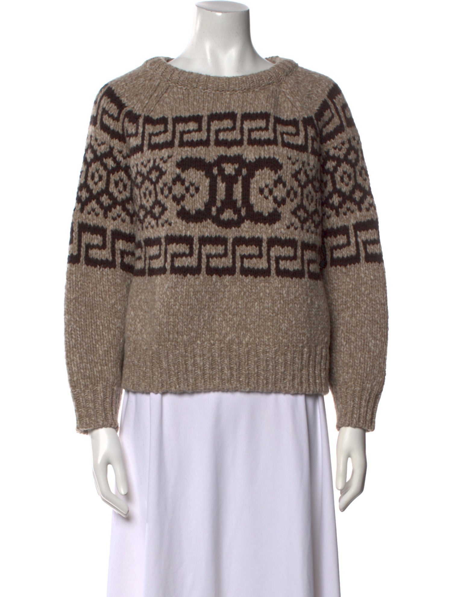 Celine Wool Printed Sweater