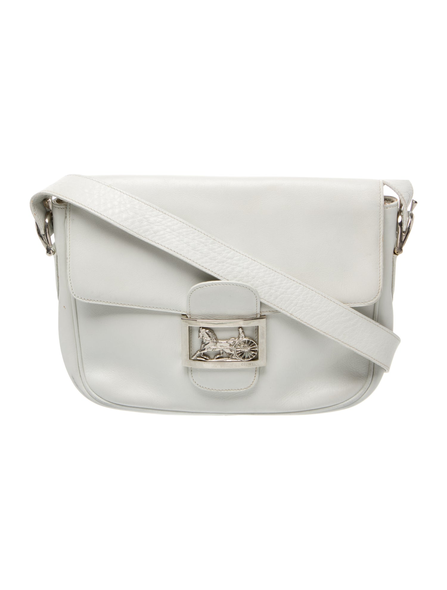 Celine Leather Horse Carriage Vintage