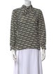 Celine Lavaliere Triomphe Long Sleeve Silk Blouse