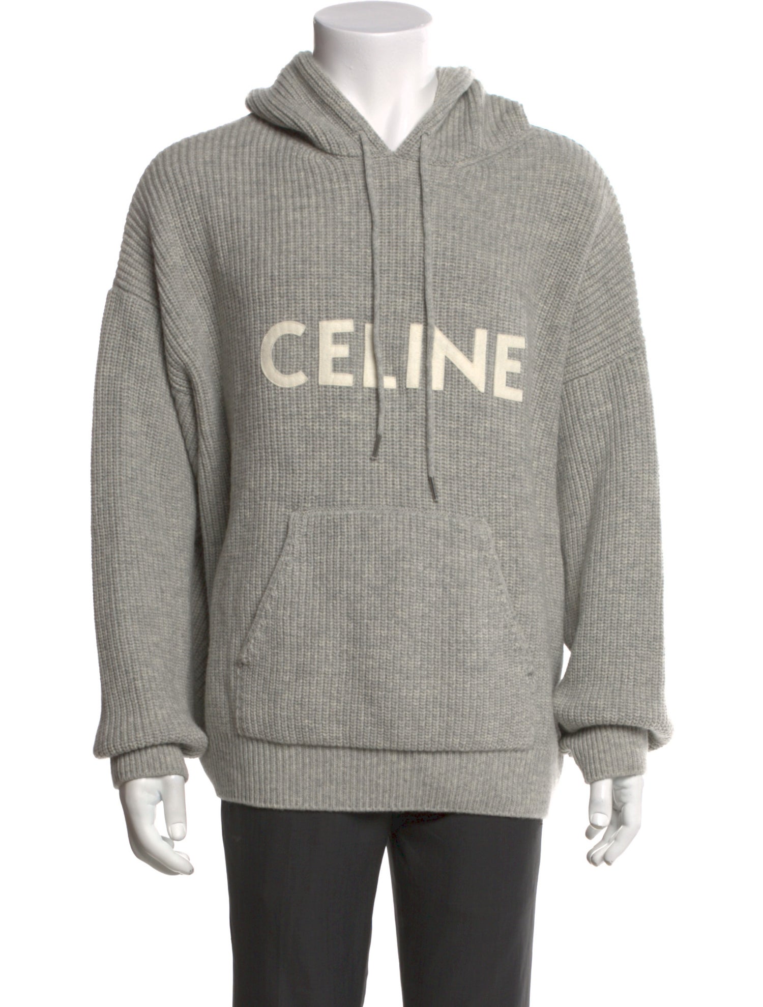 Celine Wool Graphic Print Hoodie