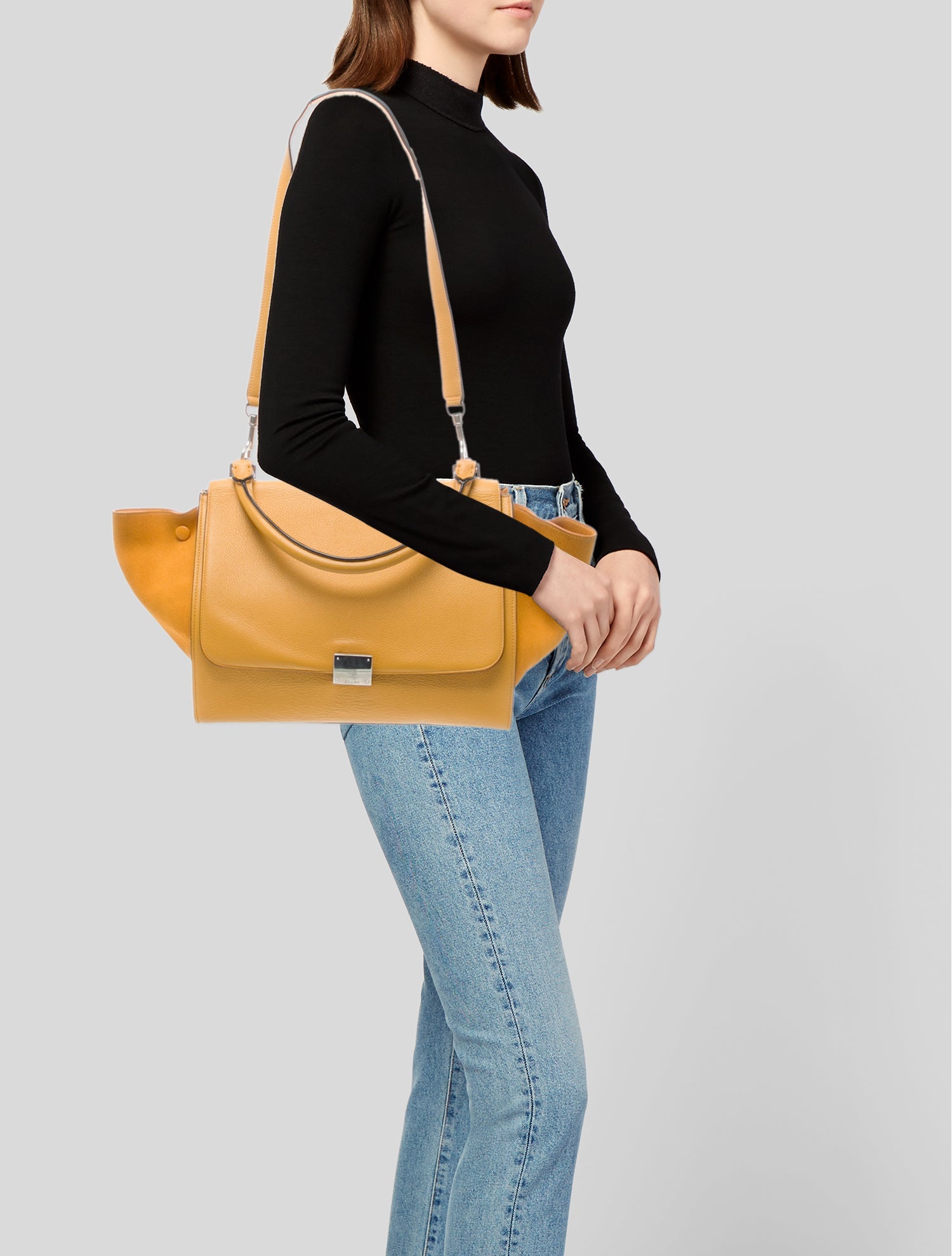 Celine Small Leather Trapeze