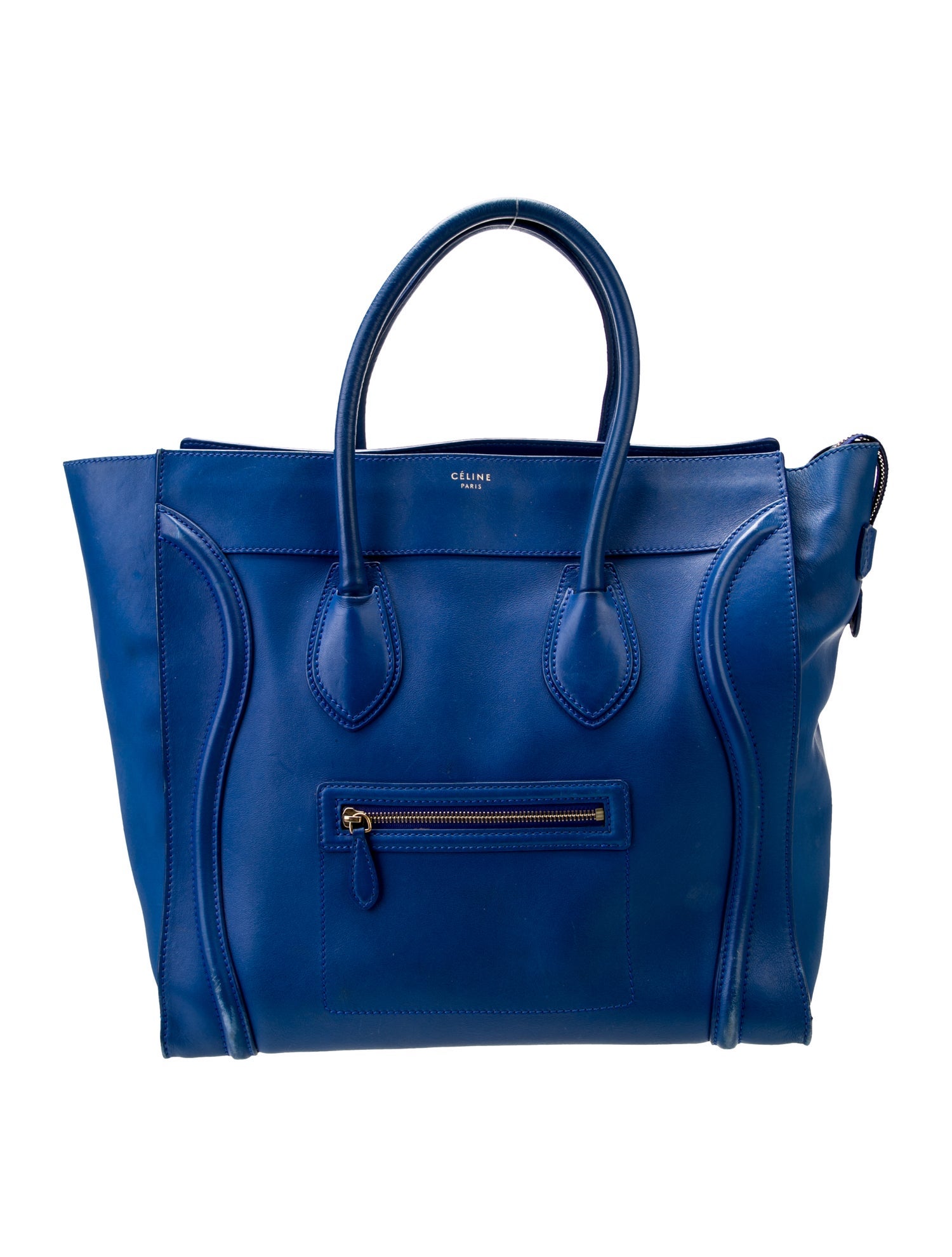 Celine Calfskin Shoulder Luggage Small