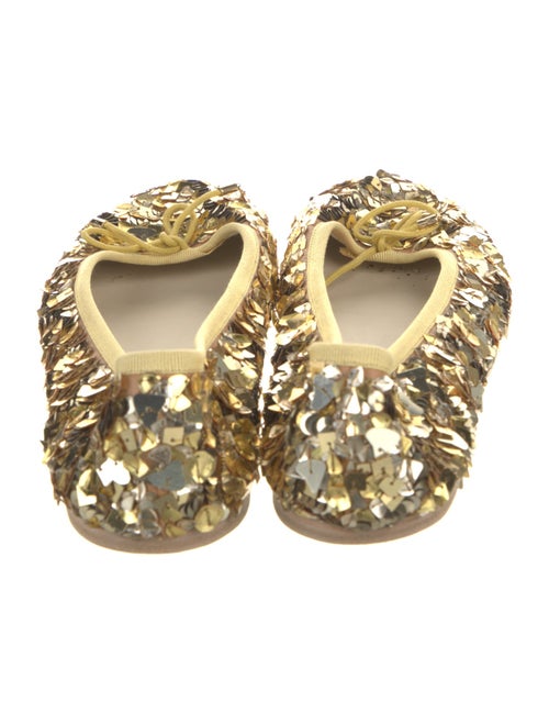 Celine Sequins Bow Accents Ballet Flats