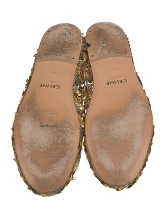 Celine Sequins Bow Accents Ballet Flats